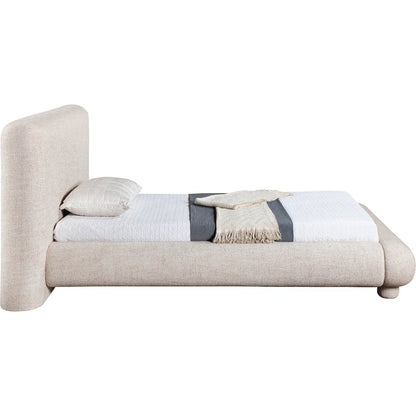 Blair Beige Fabric Upholstered Twin Bed