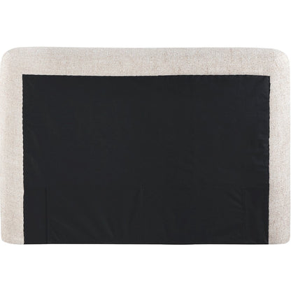 Blair Beige Fabric Upholstered Twin Bed