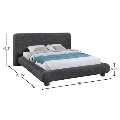 Blair Black Fabric Upholstered Full Bed
