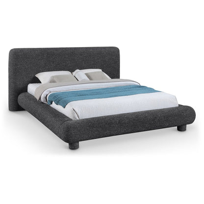 Blair Black Fabric Upholstered Queen Bed