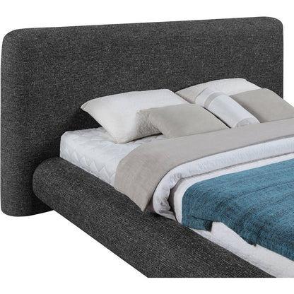 Blair Black Fabric Upholstered Queen Bed