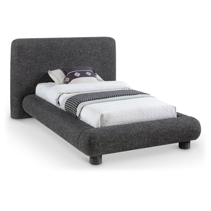Blair Black Fabric Upholstered Twin Bed
