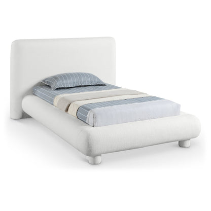 Blair Cream Fabric Upholstered Twin Bed