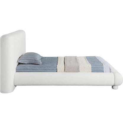 Blair Cream Fabric Upholstered Twin Bed