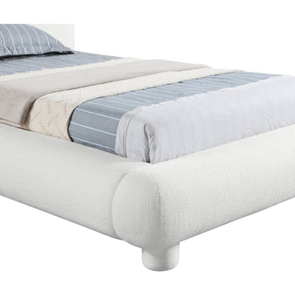 Blair Cream Fabric Upholstered Twin Bed