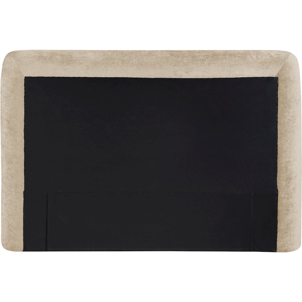 Blair Beige Chenille Fabric Upholstered Twin Bed