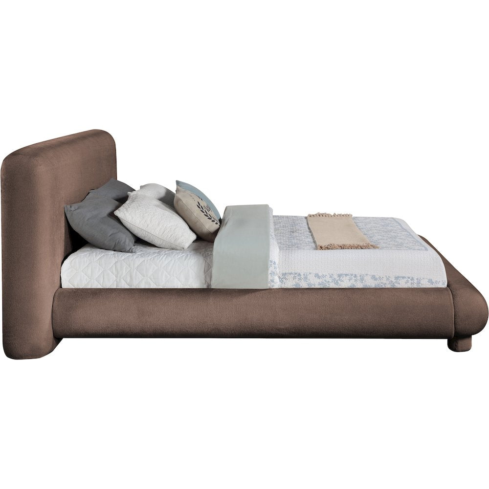 Blair Brown Chenille Fabric Upholstered Full Bed