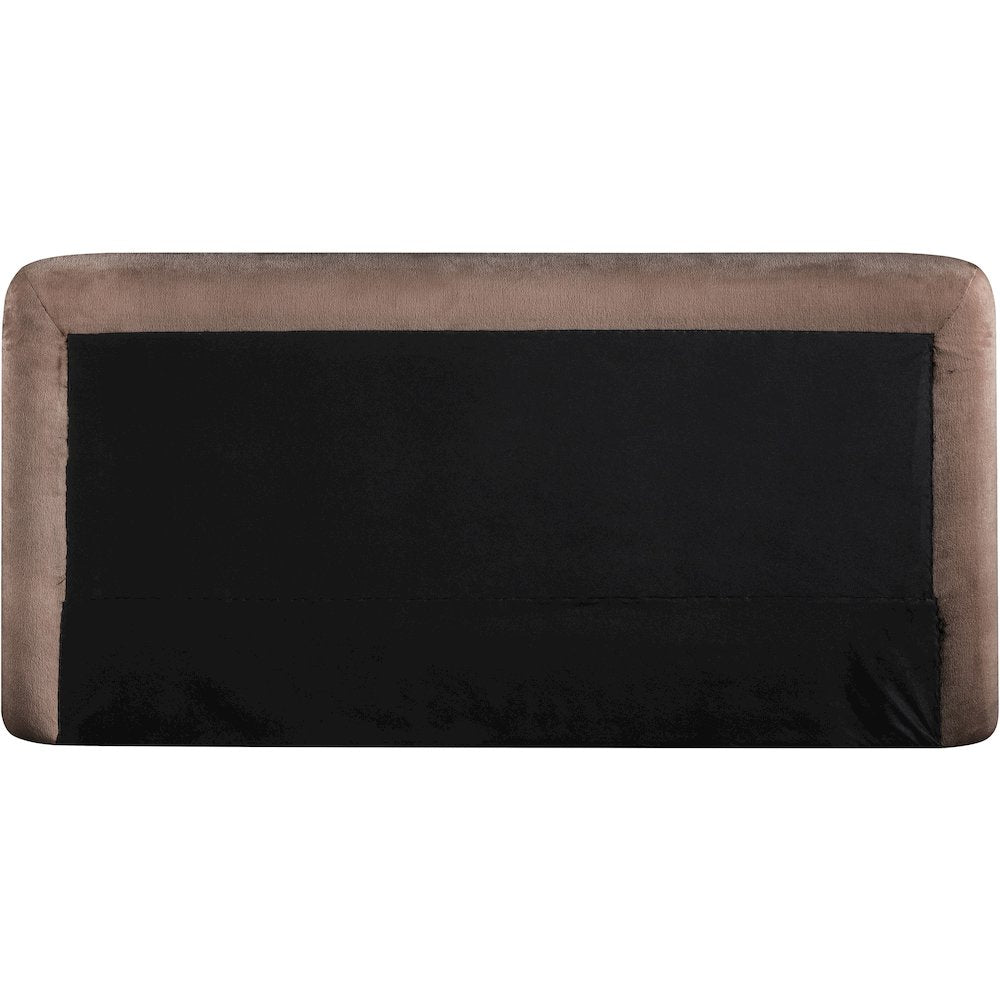 Blair Brown Chenille Fabric Upholstered Queen Bed