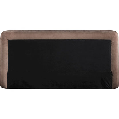 Blair Brown Chenille Fabric Upholstered Queen Bed