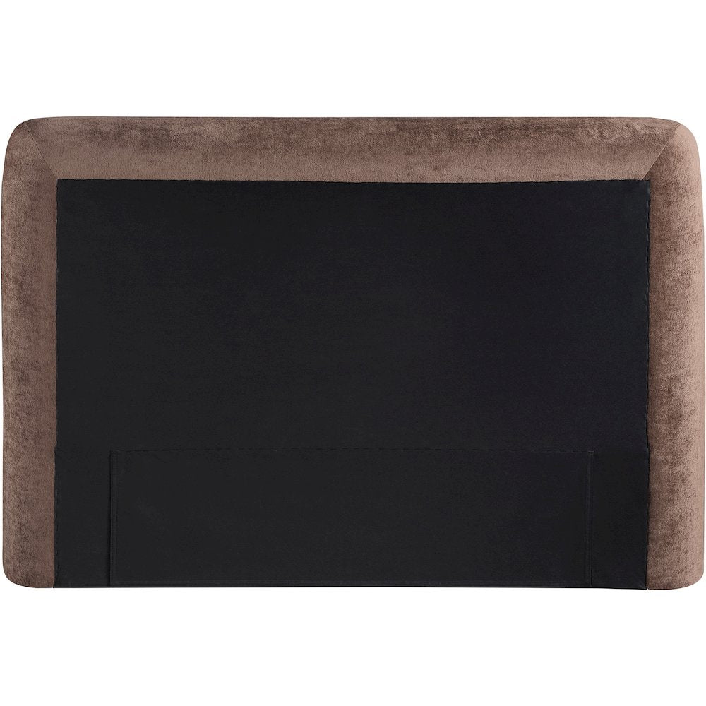 Blair Brown Chenille Fabric Upholstered Twin Bed
