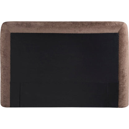 Blair Brown Chenille Fabric Upholstered Twin Bed