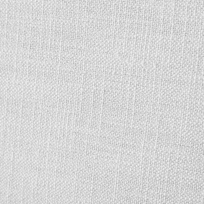 Everest White Linen Textured Fabric Queen Bed