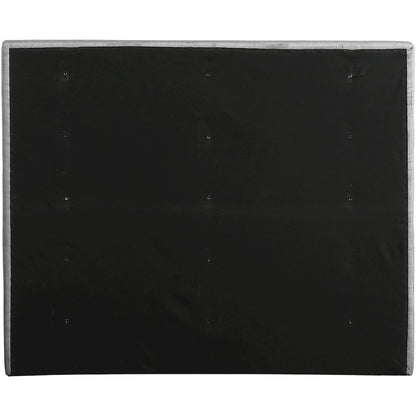 Adam Grey Linen Textured Fabric Full Bed