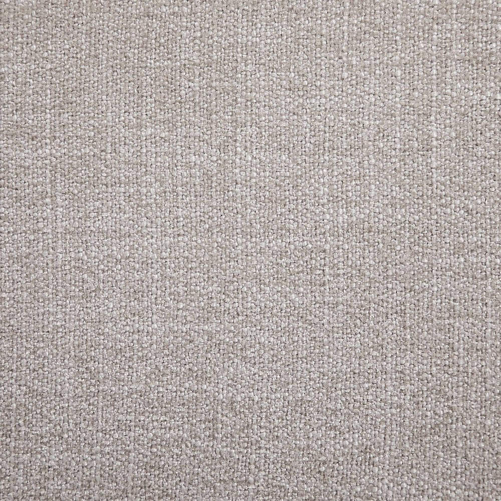 Adam Taupe Linen Textured Fabric Queen Bed