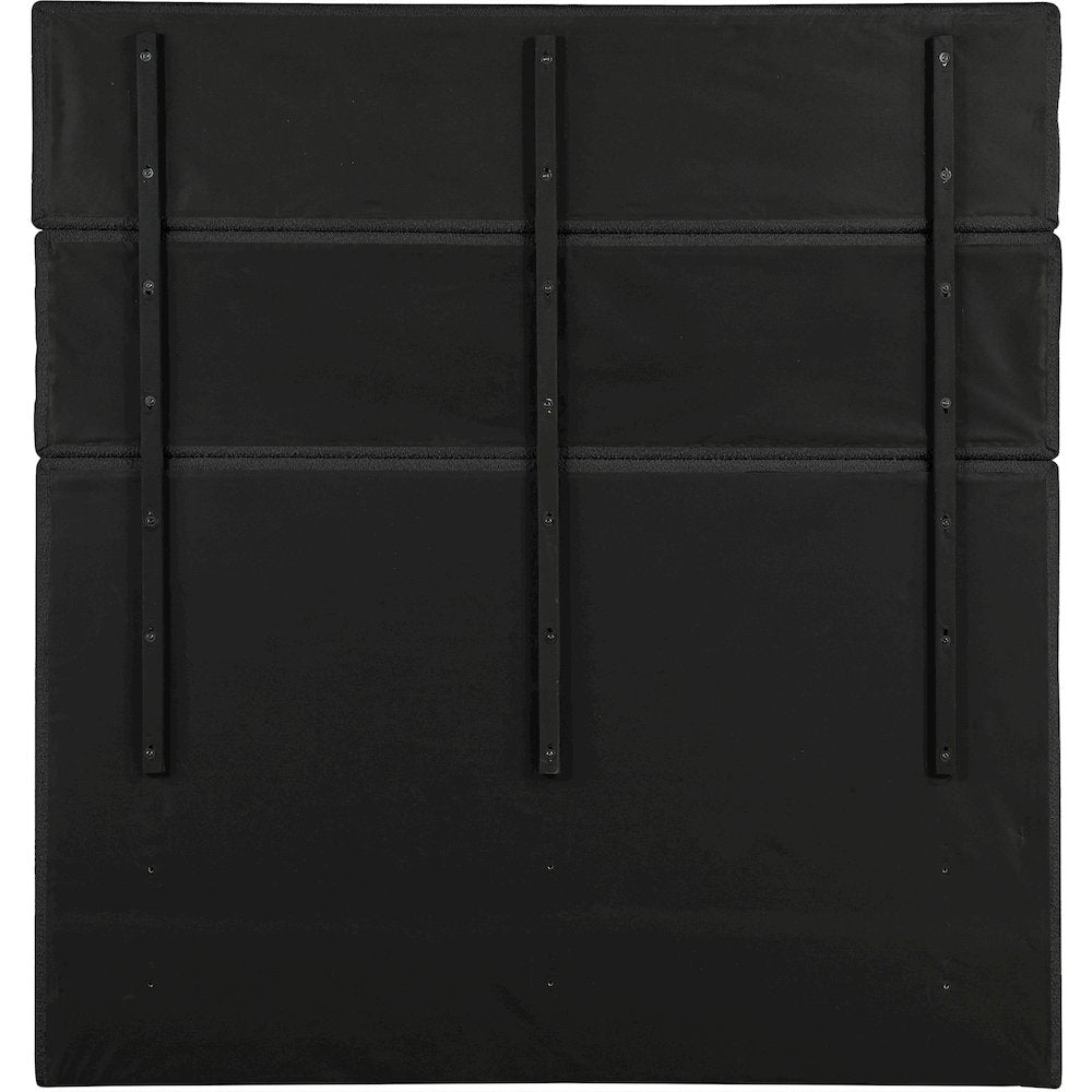 Adam Black Boucle Fabric King Bed