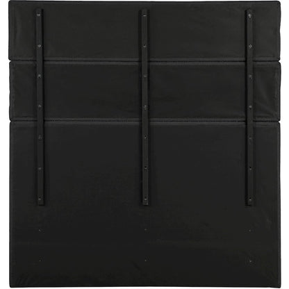 Adam Black Boucle Fabric King Bed