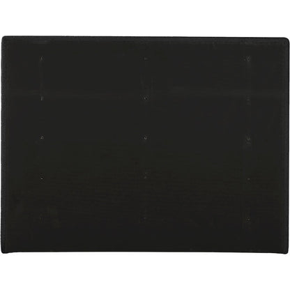 Adam Black Boucle Fabric Queen Bed