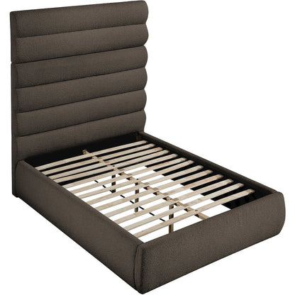 Adam Brown Boucle Fabric Full Bed