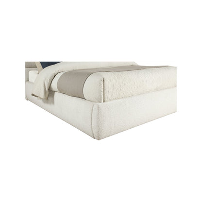 Adam Cream Boucle Fabric Full Bed