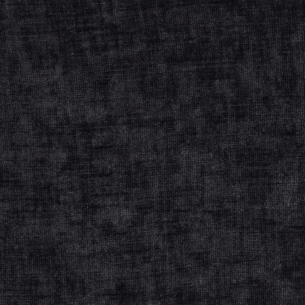 Adam Black Chenille Fabric King Bed