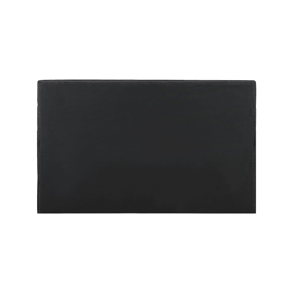 Adam Black Chenille Fabric King Bed