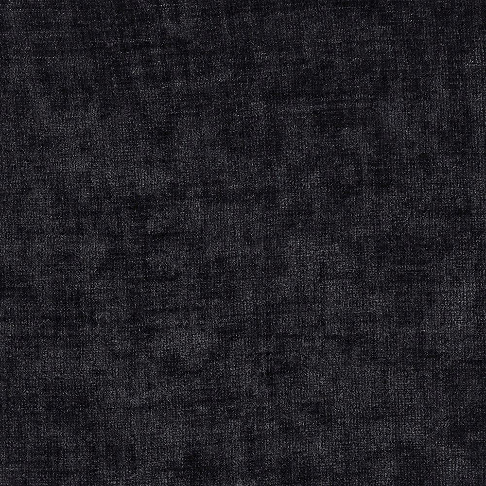 Adam Black Chenille Fabric King Bed