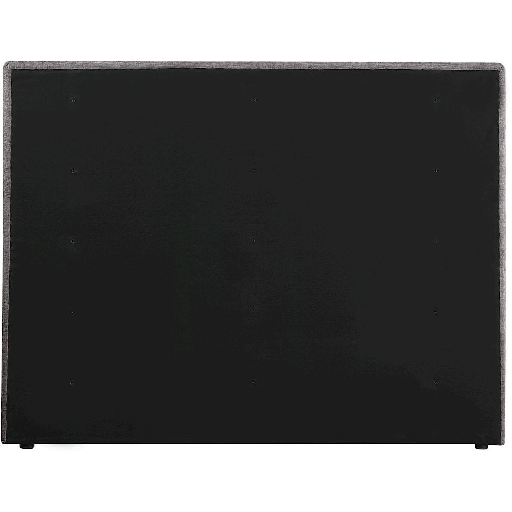 Adam Grey Chenille Fabric Queen Bed
