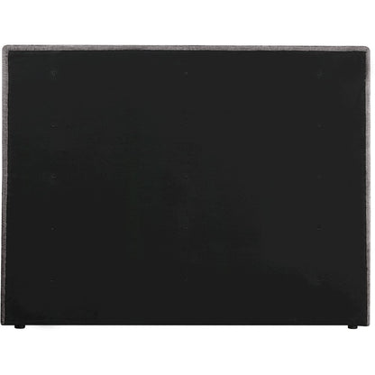 Adam Grey Chenille Fabric Queen Bed