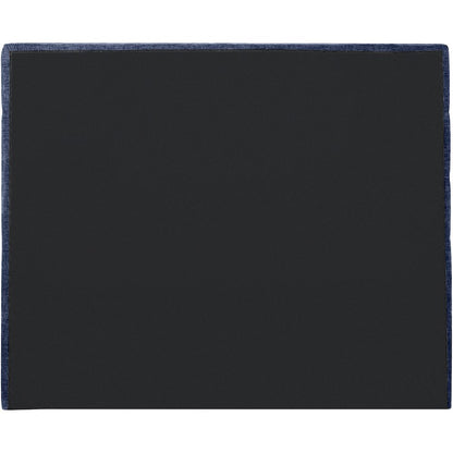 Adam Navy Chenille Fabric Full Bed