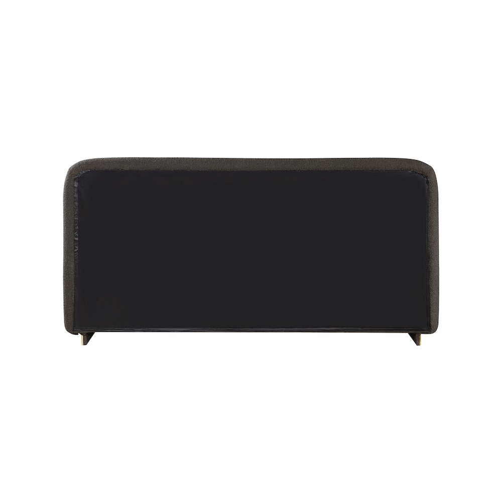 Rigby Brown Boucle Fabric Queen Bed