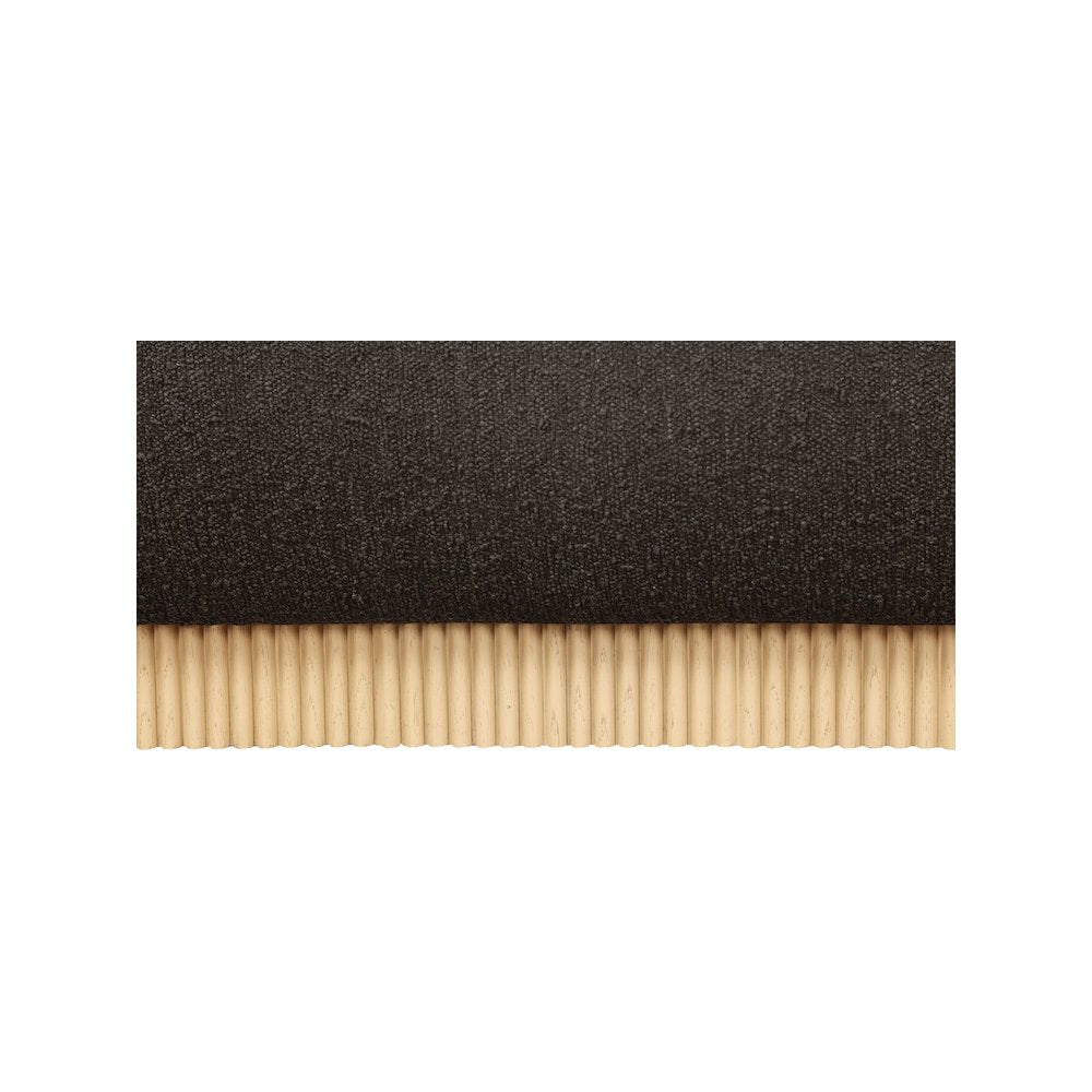 Rigby Brown Boucle Fabric Queen Bed