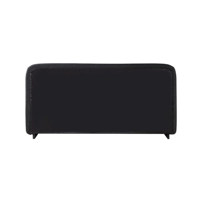 Rigby Black Boucle Fabric King Bed