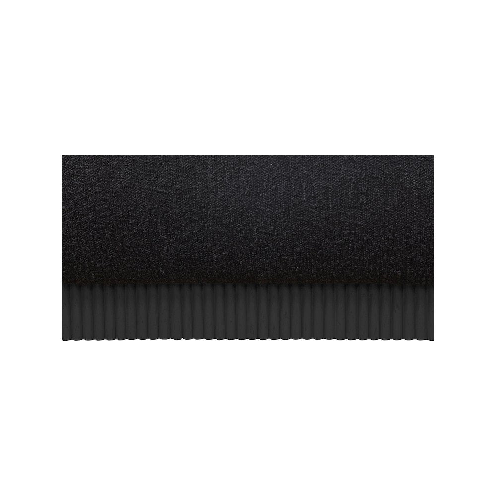 Rigby Black Boucle Fabric King Bed