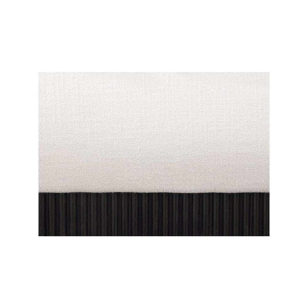 Rigby Cream Linen Textured Fabric King Bed