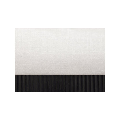 Rigby Cream Linen Textured Fabric King Bed