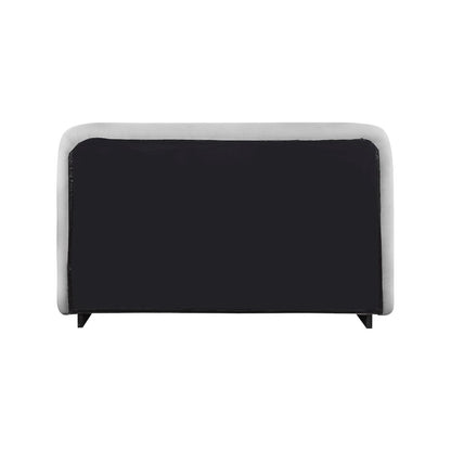 Rigby Grey Linen Textured Fabric King Bed