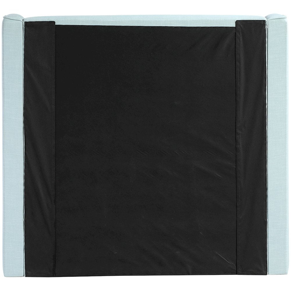 Kendall Light Blue Linen Textured Fabric Upholstered Twin Bed