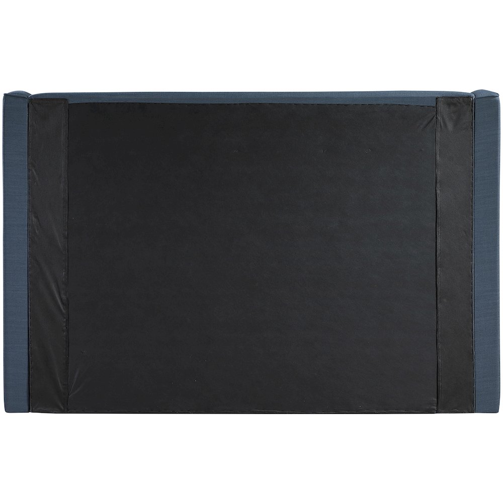 Kendall Navy Linen Textured Fabric Upholstered Queen Bed