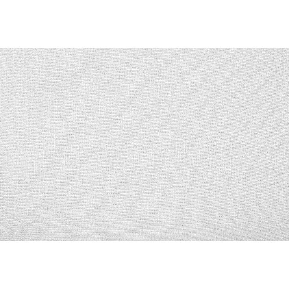 Kendall White Linen Textured Fabric Upholstered Queen Bed
