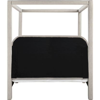 Salina Beige Linen Textured Fabric Upholstered Queen Bed