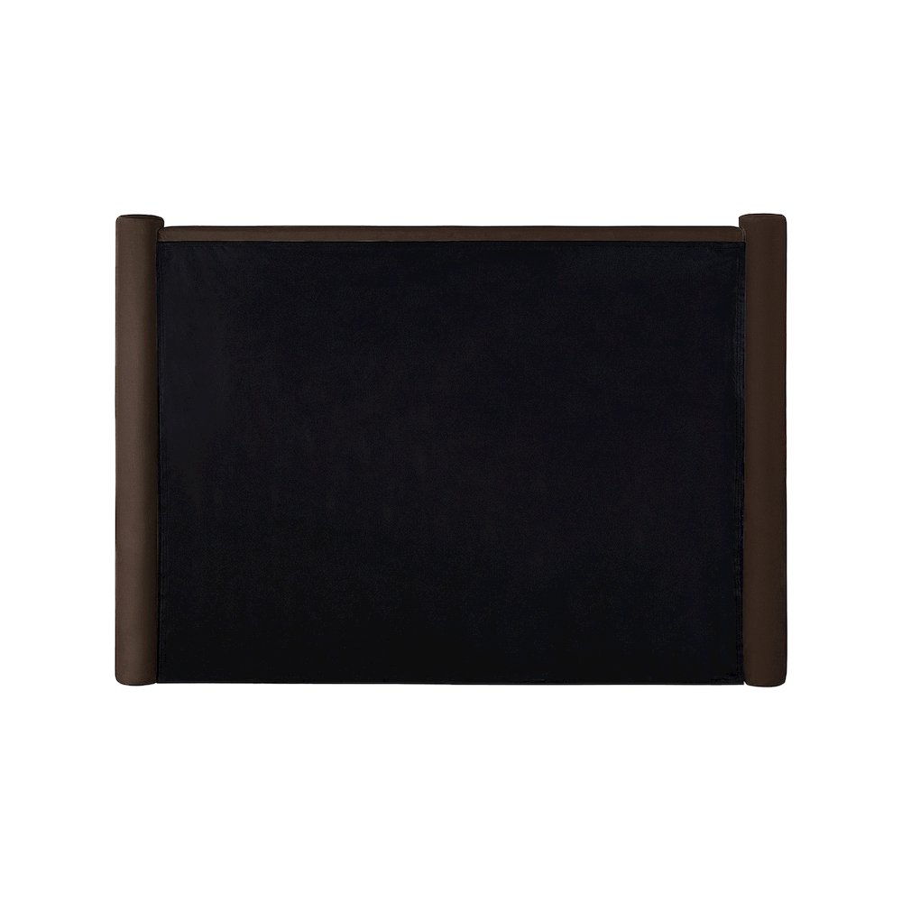 Elias Brown Velvet Queen Bed