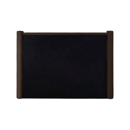 Elias Brown Velvet Queen Bed