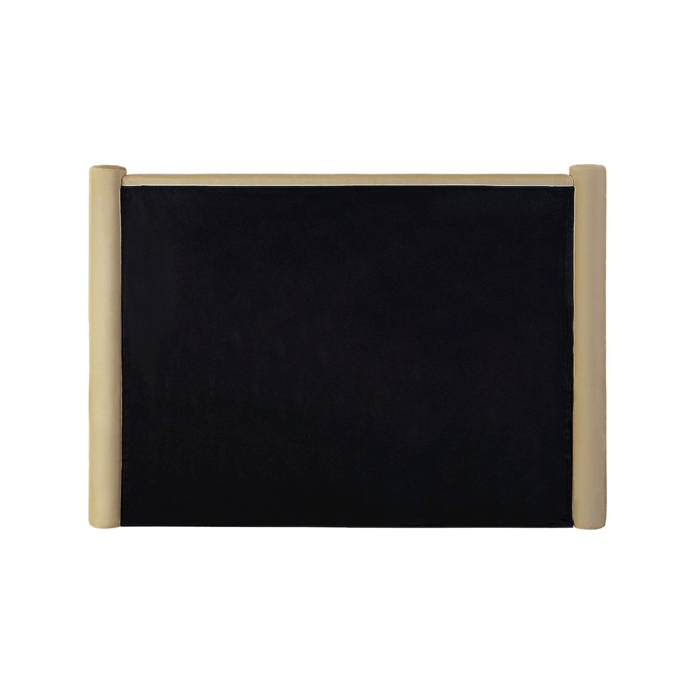 Elias Camel Velvet Full Bed
