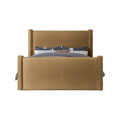 Elias Saddle Velvet Full Bed