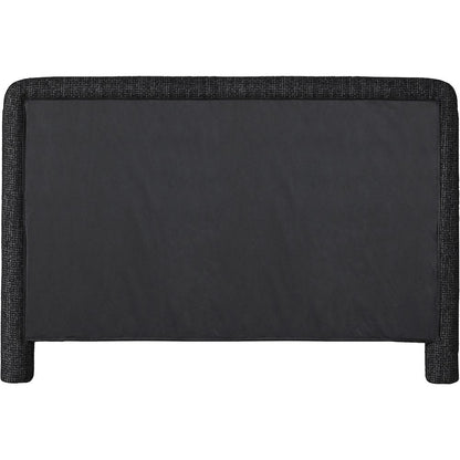 Baylor Black Fabric With Interwoven Chenille Upholstered King Bed
