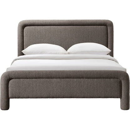 Baylor Brown Fabric With Interwoven Chenille Upholstered Full Bed