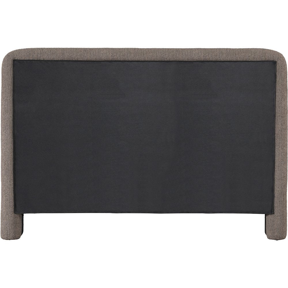 Baylor Brown Fabric With Interwoven Chenille Upholstered King Bed