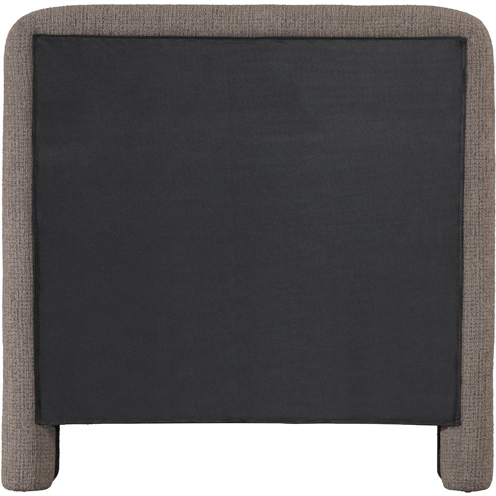 Baylor Brown Fabric With Interwoven Chenille Upholstered Twin Bed