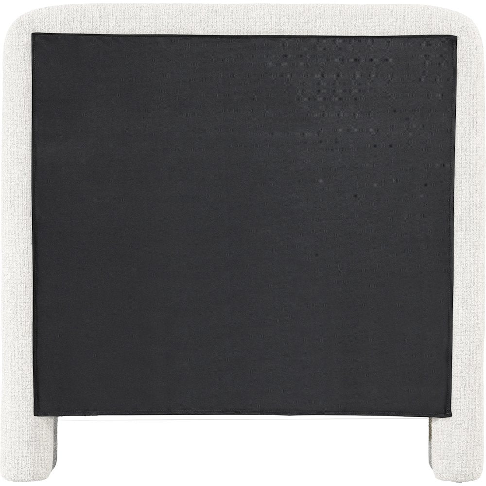 Baylor Cream Fabric With Interwoven Chenille Upholstered Twin Bed