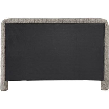 Baylor Taupe Fabric With Interwoven Chenille Upholstered Queen Bed